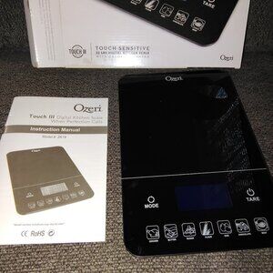 Ozeri Brand | Kitchen Scale w/ batteries included | Black